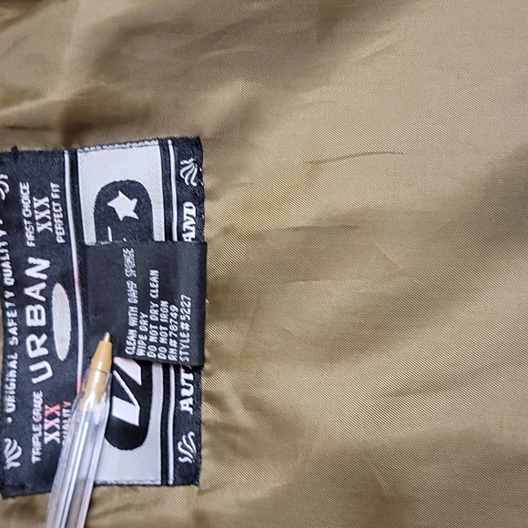 URBAN VIBE Bronze Waterproof Hooded Crop Jacket Sz Small - Picture 7 of 11